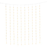 Gardin Droppar LED Ljusslinga Ute 140x120 cm, Amber
