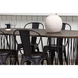 Stone, Tempe Ovalt matgrupp Svart, Svart,mocka, 220 x 100