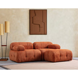 Lilongwe 2 (190-160 x 95 x 75 cm) Hörnsoffa Orange