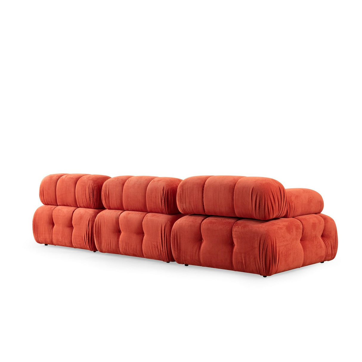 Riga 3-sits (300 x 100 x 80 cm) 3-sitssoffa Röd