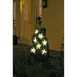 Gardin 7 varmvita LED stjärnor Ljusslinga Ute