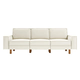 Tucson Extra (238 x 89 x 87 cm) 3-sitssoffa Mjölkskum valnöt
