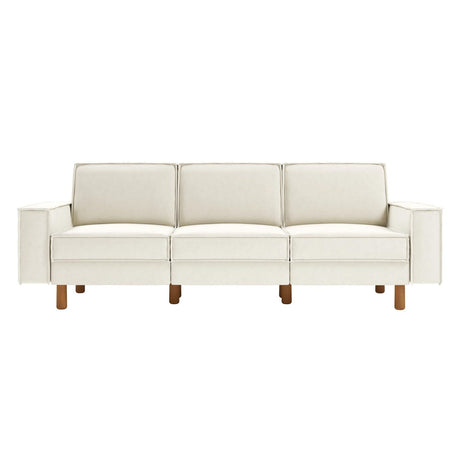 Tucson Extra (238 x 89 x 87 cm) 3-sitssoffa Mjölkskum valnöt