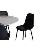 Estelle, Polar Rund matgrupp Svart, Svart,Vit, ⌀106