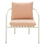 Bendt Fåtölj Pearl White/Teddy Orange