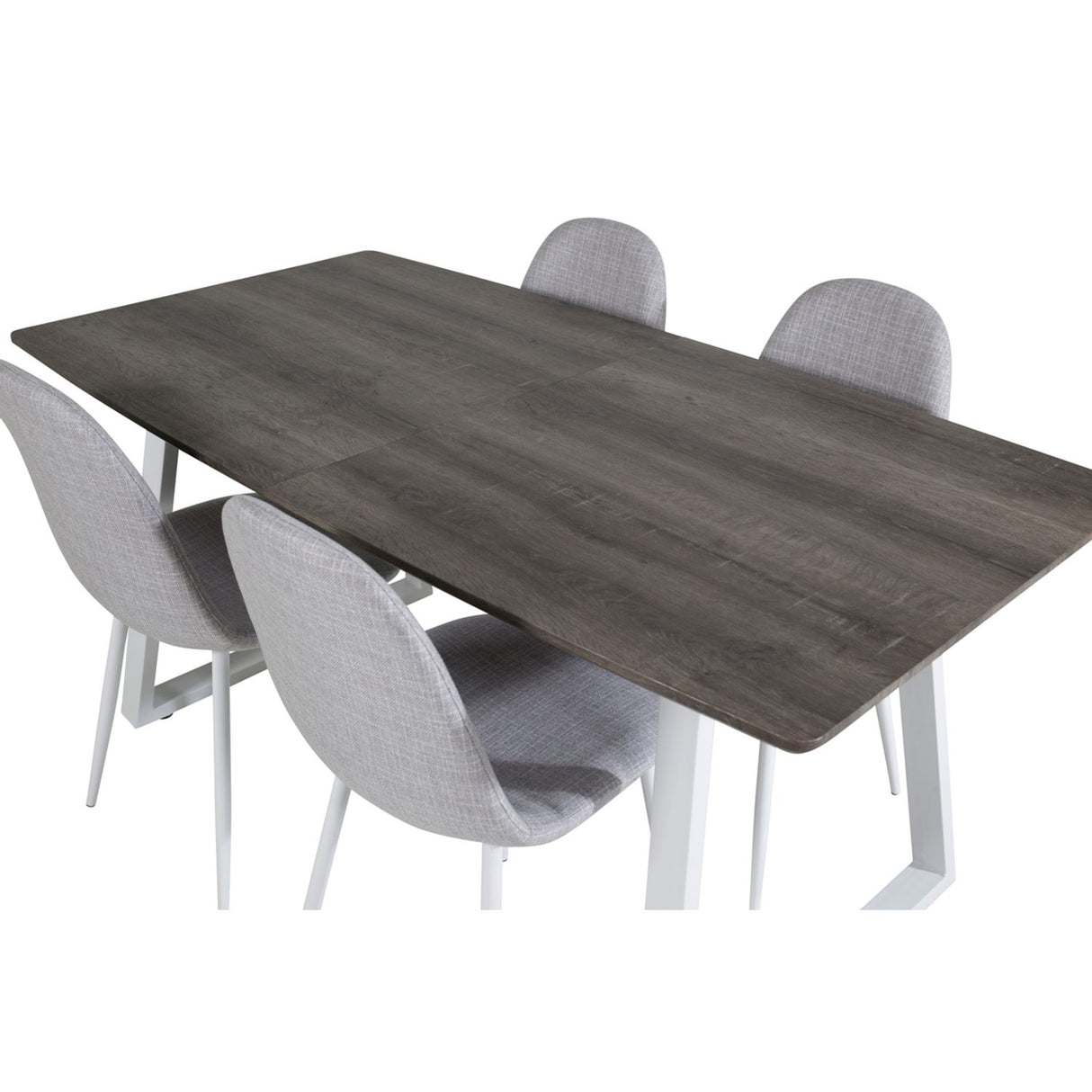Inca, Polar Rektangulär matgrupp Grå,Vit, Grå,Vit, 160 x 85