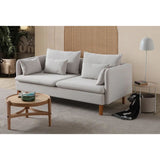 Oslo (195 x 75 x 100 cm) 3-sitssoffa Creme