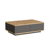 Bissau (90 x 28,6 x 60 cm) Soffbord Atlantisk furu antracit