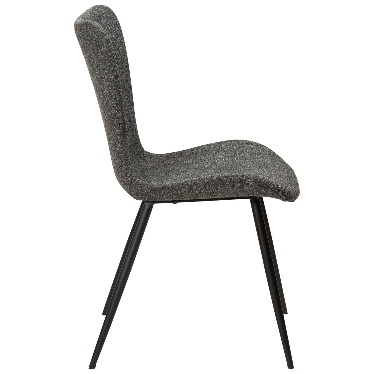 Medusa Stol Pebble Grey Bouclé, Black