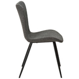 Medusa Stol Pebble Grey Bouclé, Black