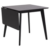 Roxby Matbord 80/120x76x80 cm Svart