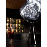 Melt Cone Fat Bordslampa Silver/Black