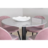 Razzia, Velvet Rund matgrupp Svart,Dammig rosa, Svart,Grå, ⌀106