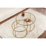 Nairobi Set (80 x 43 x 80 cm) Soffbordsset Guld