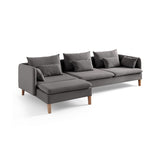 Quito Relax (185 x 95 x 92 cm) Hörnsoffa Antracit