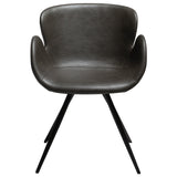 Gaia Stol Vintage Grey Art.Leather, Black