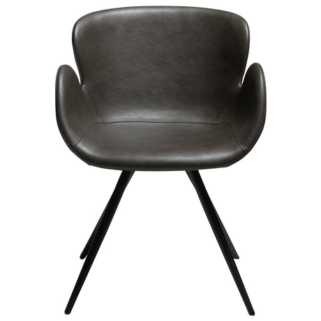 Gaia Stol Vintage Grey Art.Leather, Black