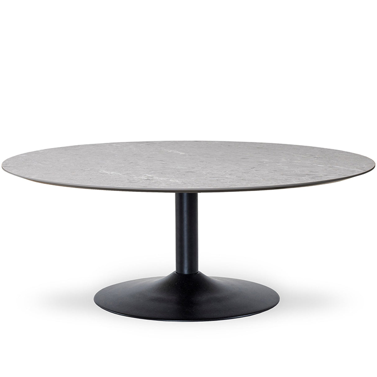 Miles Soffbord Ø 110 cm Sandstenslaminat, Trumpfot