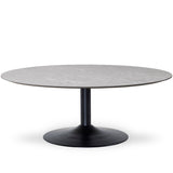 Miles Soffbord Ø 110 cm Sandstenslaminat, Trumpfot