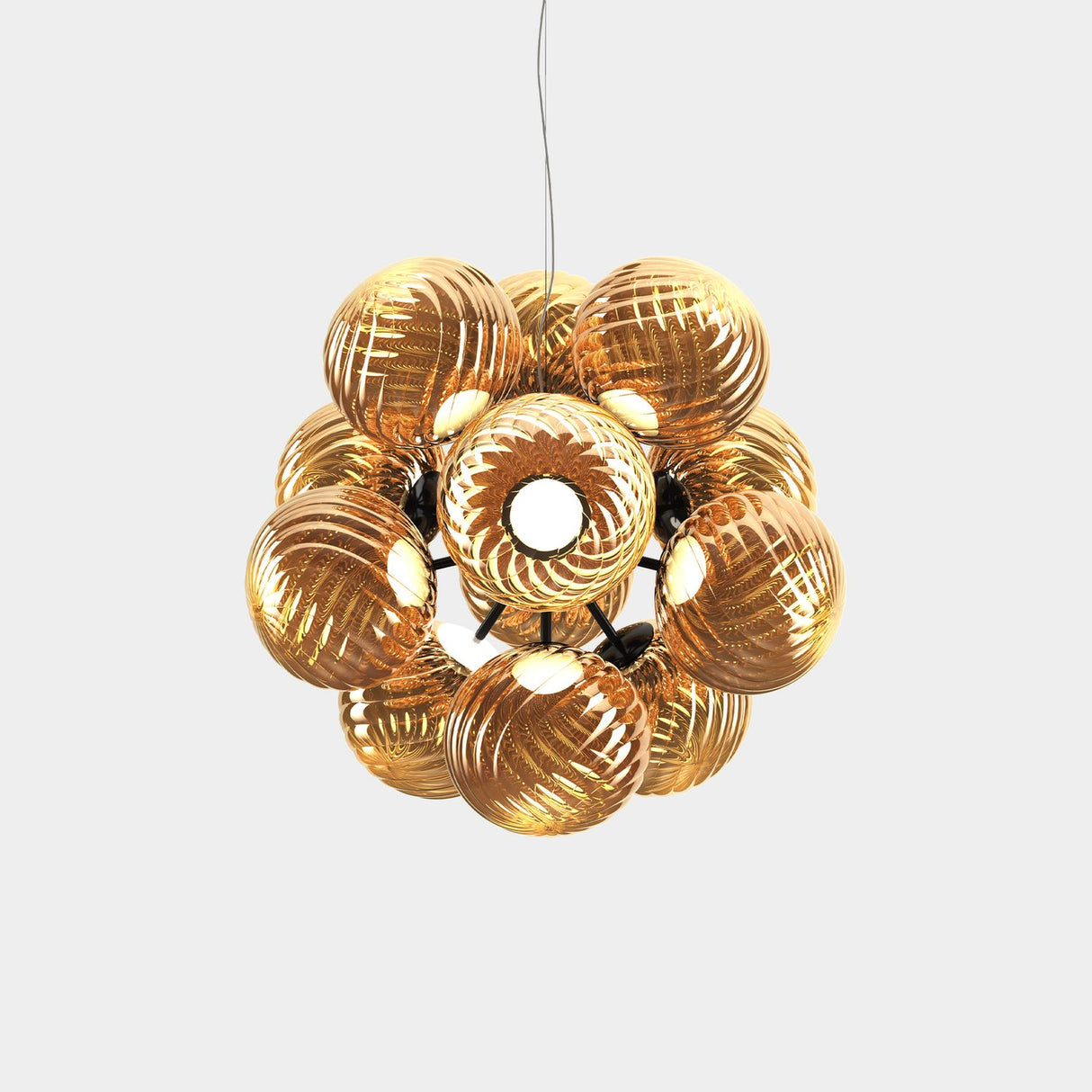 Whirl Burst Ljuskrona Gold