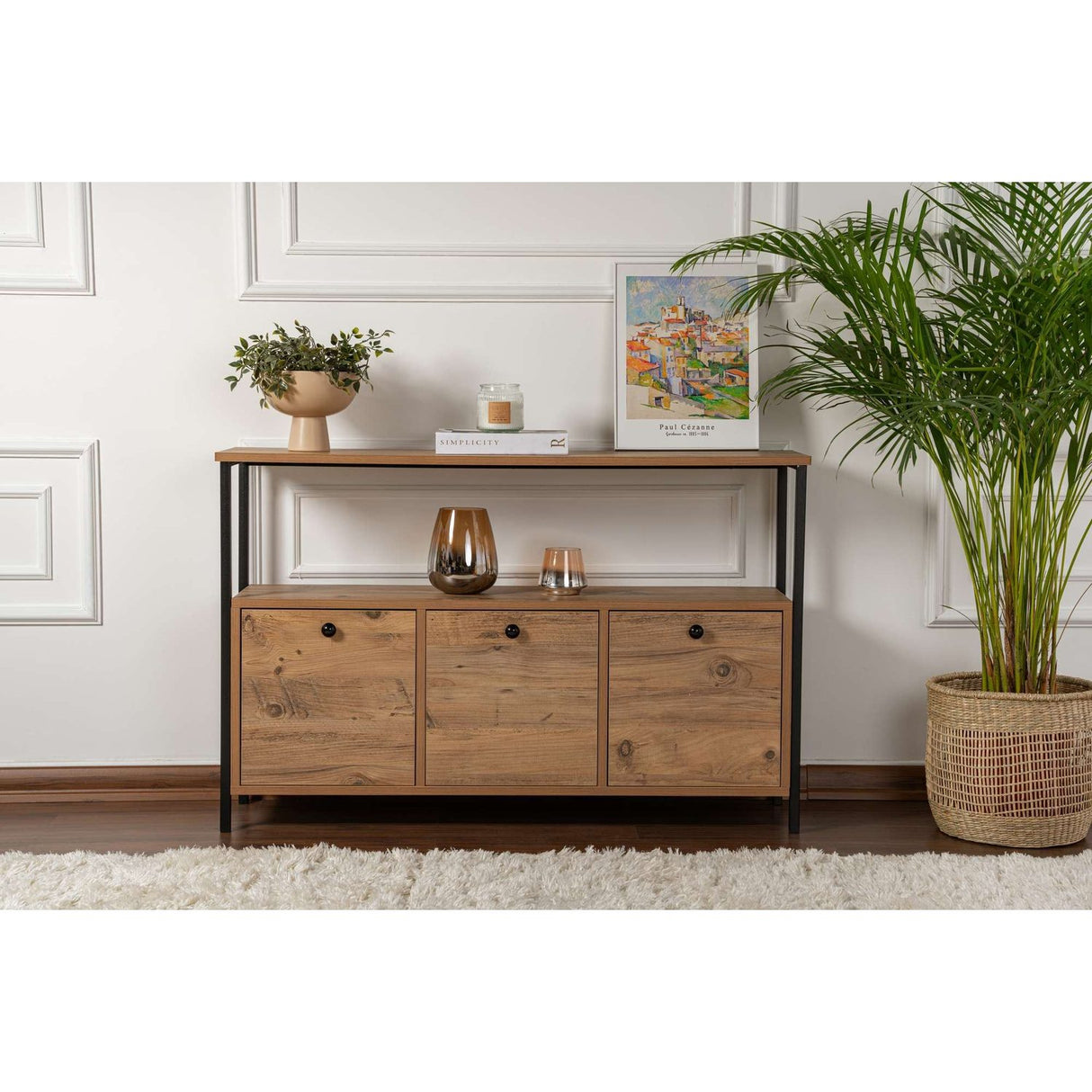Kora Konsolbord Atlantic Pine Svart
