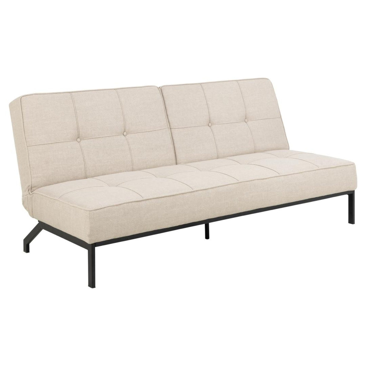 Perugia Bäddsoffa 87x198x95 cm Basel tyg Beige