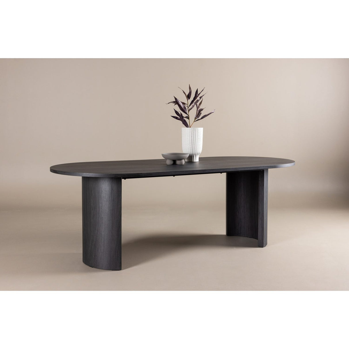 Grundsund Rektangulärt matbord Svart, 220 x 100 x 75