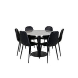 Estelle, Polar Rund matgrupp Svart, Svart,Vit, ⌀106