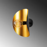 Mel Vägglampa Solis Svart / Guld