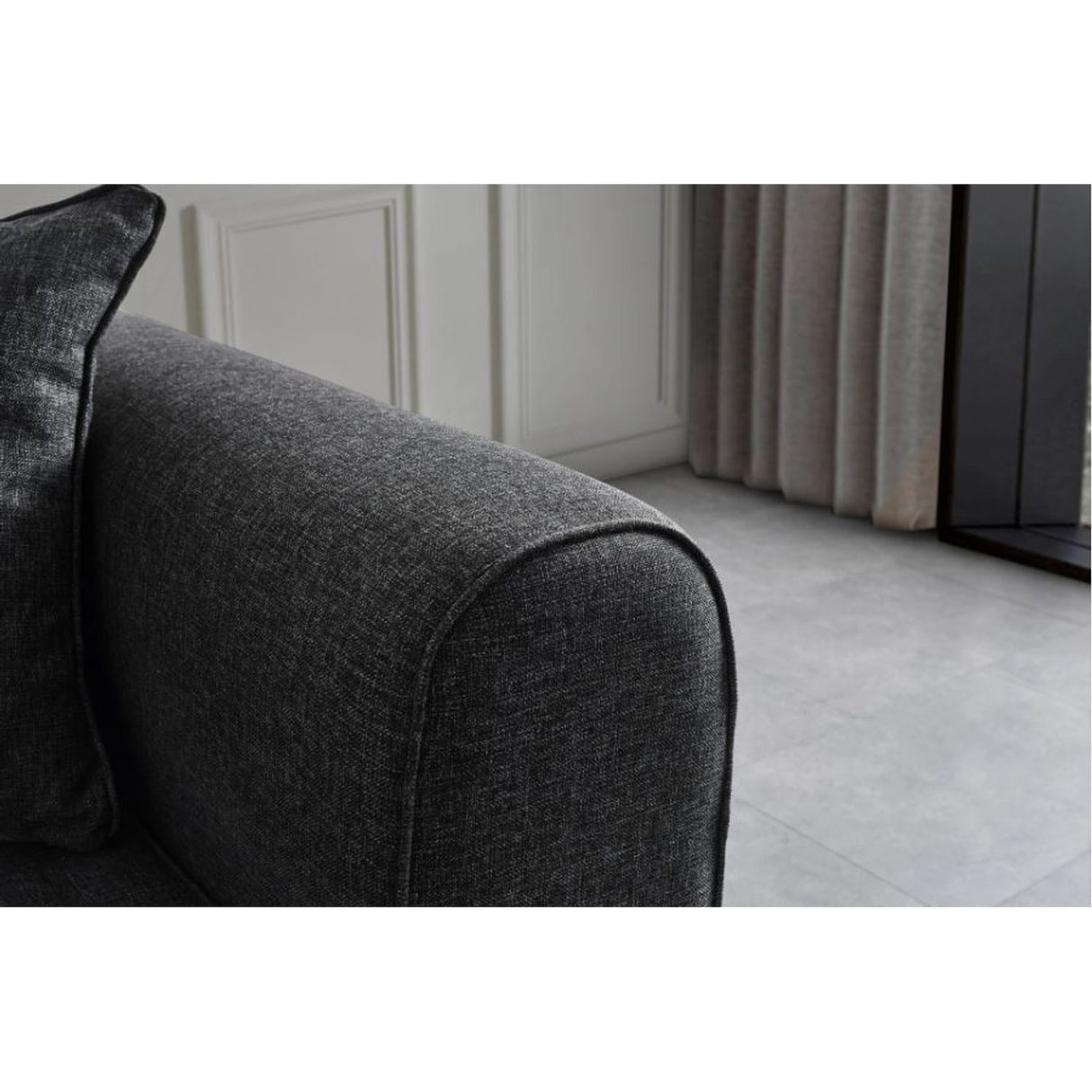 Astana 3-sits (222 x 90 x 80 cm) 3-sits bäddsoffa Antracit