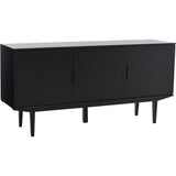 Sagene med 3 Dörrar Sideboard Svart