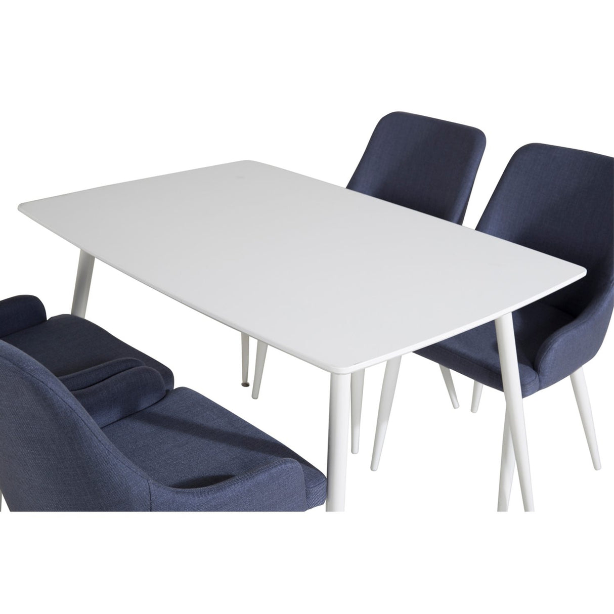 Polar, Plaza Rund matgrupp Blå,Vit, Vit, 120 x 75