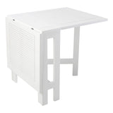 York Trädgårdsmöbelset Butterfly 1 Bord + 4 Stolar Vit