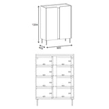 Lucile (90 x 120,4 x 40,5 cm) Sideboard Sandsten naturlig ek