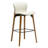 Paragon Barstol Bone White bouclé, Oak