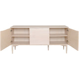 Karmöy 3 Dörrar Sideboard Vitpigmenterad