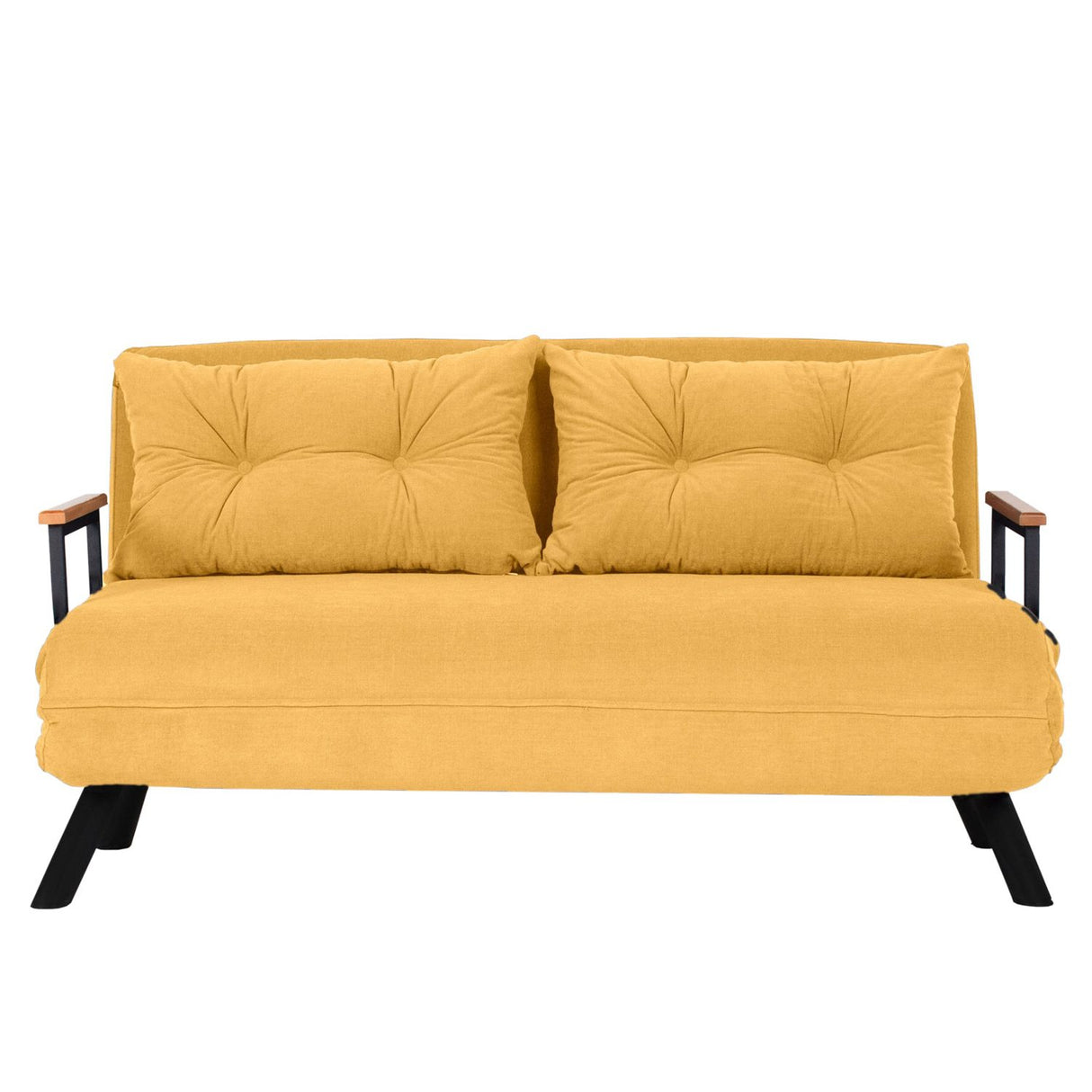 Apia 2-sits (25 x 134 x 121 cm) 2-sits bäddsoffa Senap
