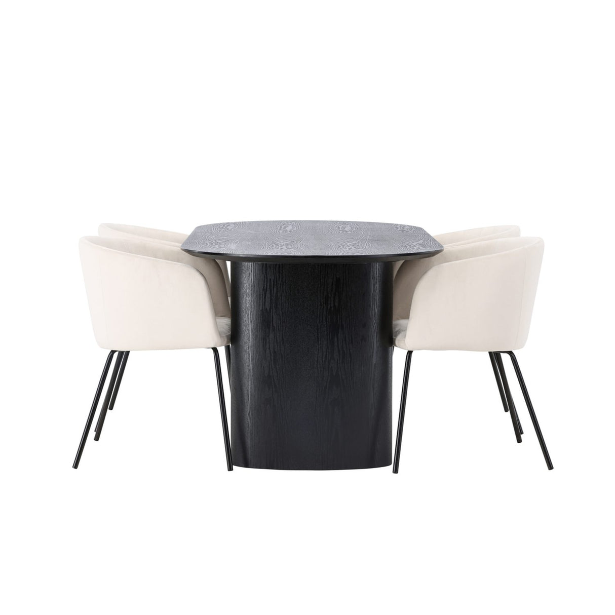 Isolde, Berit Oval matgrupp Svart