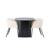 Isolde, Berit Oval matgrupp Svart