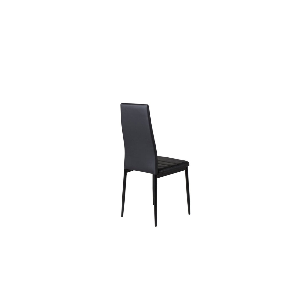 Slim Matstol Svart, PU, 48 x 98 x 42