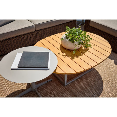 Olive Soffbord 110x80 cm Khaki/Bambu