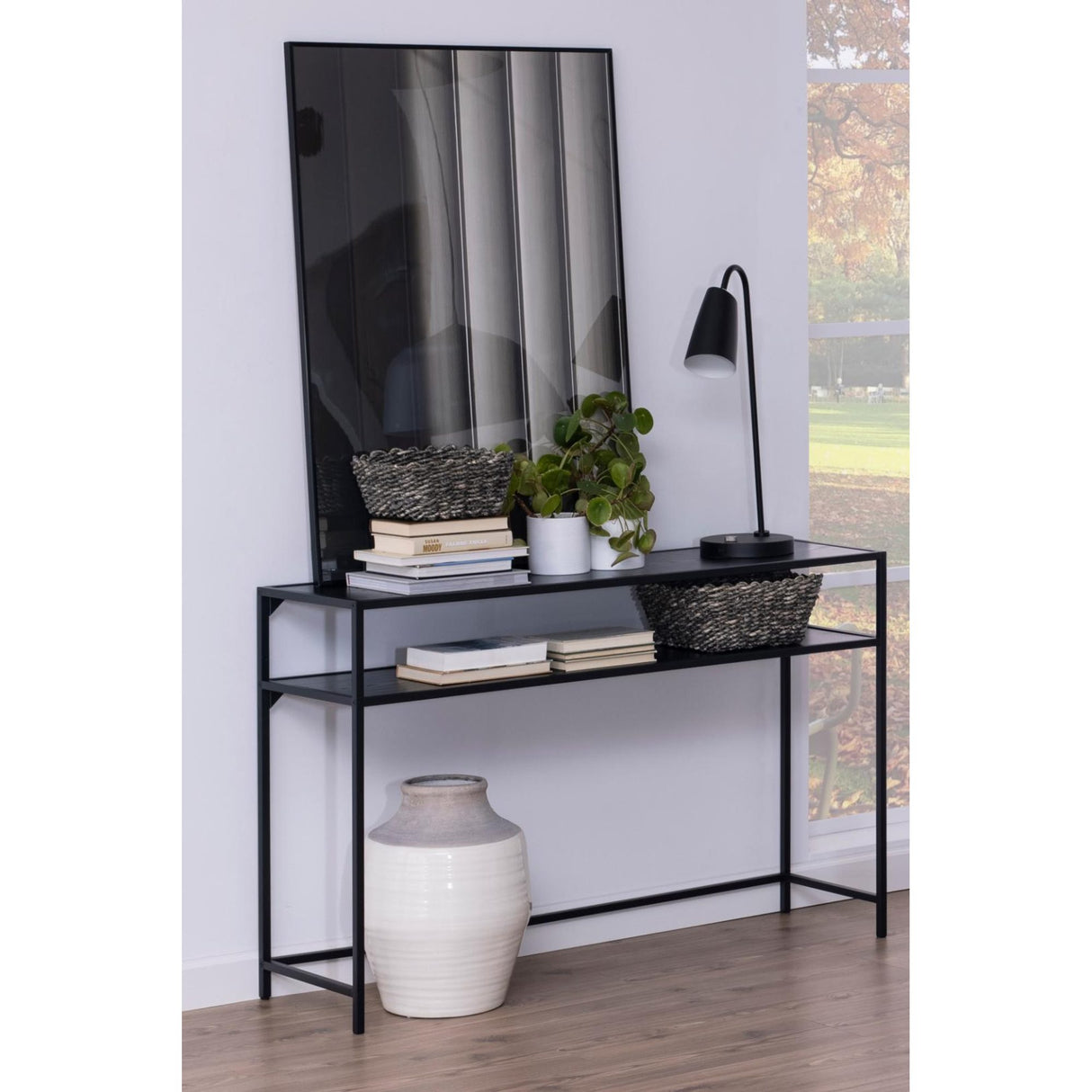 Seaford Konsolbord 79x120x35 cm Svart aska
