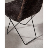 Cactus Sheepskin Stol Svart, Svart