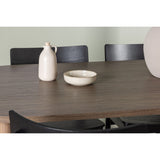 Andy, Montros Oval matgrupp Svart, Natur, 180 x 90