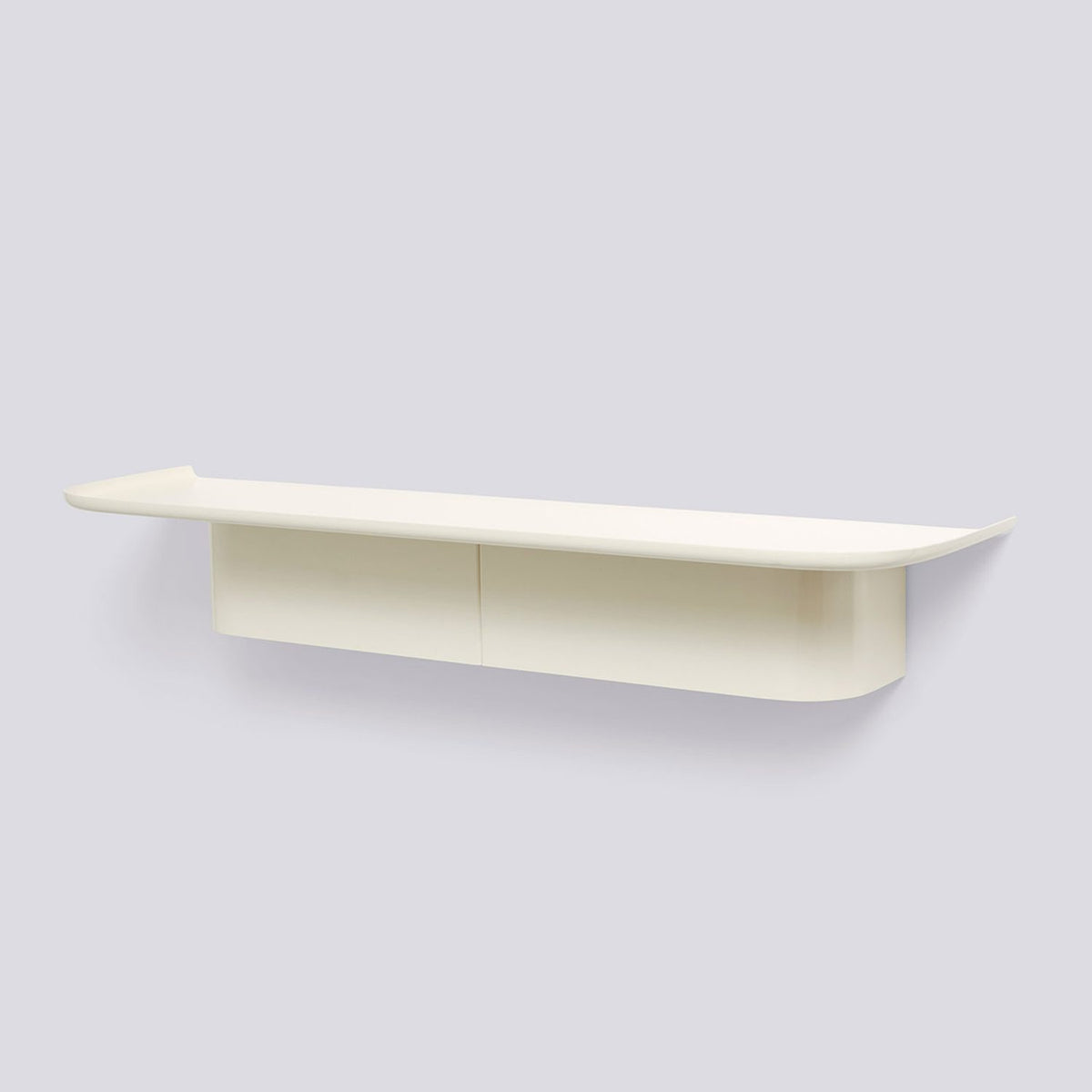 Korpus stor, 7 krokar 90 × 25 × 14 cm Vägghylla Cream