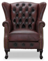 Aberdeen Wingchair Oxblod Läder
