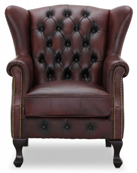 Aberdeen Wingchair Oxblod Läder