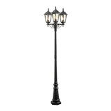 Firenze 3-arm E27 2.2m Lyktstolpe Mattsvart