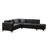 Harare (125 x 190 cm) Bäddsoffa, hörn Antracit, Höger