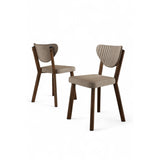 Arfe (45 x 86 x 46 cm) 6 delar cappuccinobrun Stolset